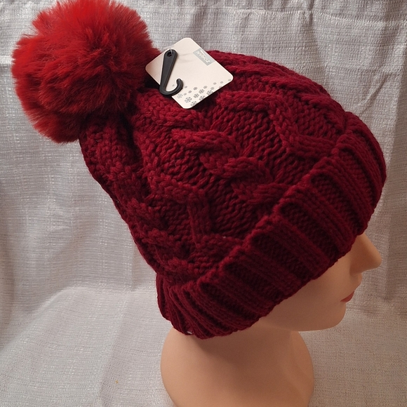 Women's  Wool Beanie Hat With Pompom Elegant Soft - Picture 4 of 16